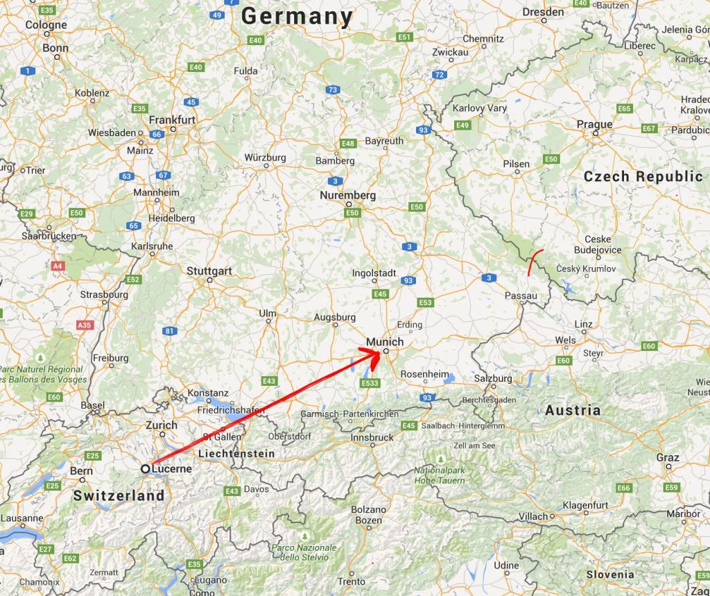 Lucerne to Munich
