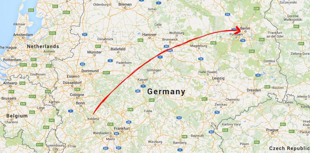 Koblenz to Berlin